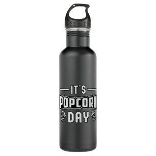 Cinema Popcorn Day Snack Pop Filmvorführung Idee Edelstahlflasche