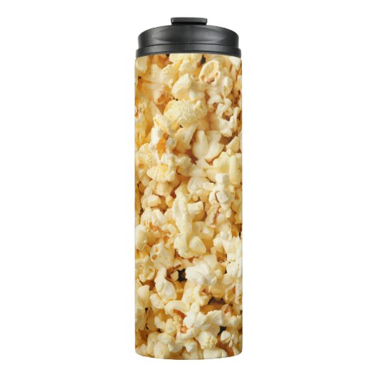 Cinema Popcorn Full Background. Thermosbecher (Vorderseite)