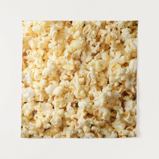 Cinema Popcorn Full Background. Wandteppich (Vorderseite)