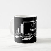 Cinema Reindeer - Blitzen Coffee Tasse (Vorderseite Links)