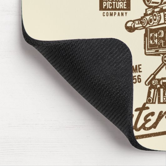 Cinema Scope Classic Retro Hollywood Camera Motion Mousepad (Ecke)