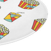 Cinema Snacks: Vintages Doodle-Muster Schneidebrett (Ecke)