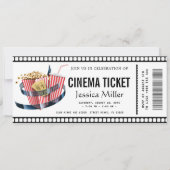 cinema ticket Invitation Einladung (Vorderseite)