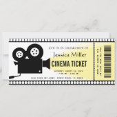 cinema ticket Invitation Einladung (Vorderseite)