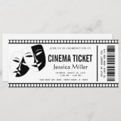 cinema ticket Invitation Einladung (Vorne/Hinten)