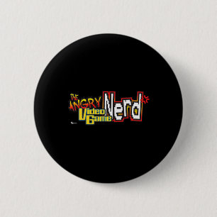 Cinemacre Angry Video Game Nerd Logo Premium Button