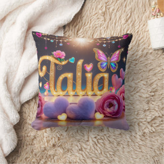 "Cinematic Comfort: Talia's Fluffy Cushion" Kissen