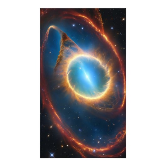 Cinematic Cosmic Rings Nebula Fotodruck (Vorne)