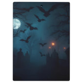 Cinematic Dark Fantasy Halloween Gothic Design Klemmbrett (Rückseite)