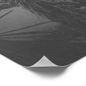 Cinematic Noir Black and White Joshua Tree Poster (Ecke)