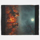 Cinematic Pumpkin Patch Pet Blanket | Fall Magic Fleecedecke (Vorderseite (Horizontal))