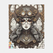 "Cinematic Steampunk" Fleecedecke (Vorderseite)