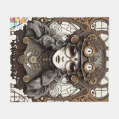 "Cinematic Steampunk" Fleecedecke (Vorderseite (Horizontal))