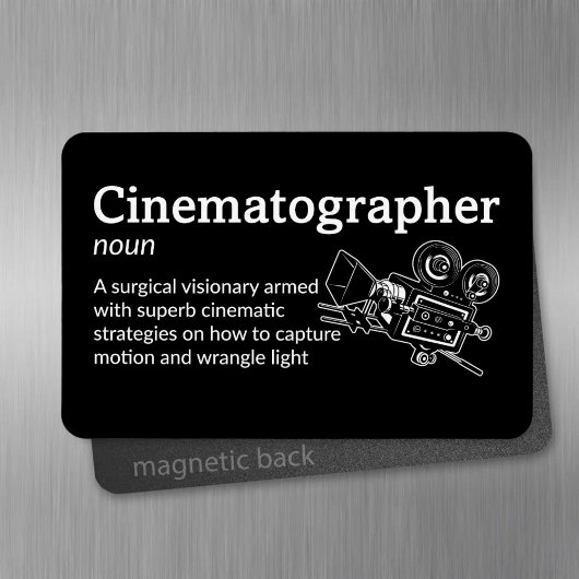 Cinematographie Definition - Film 4" x 6" Flex Magnet