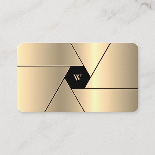 Cinematographin Black Imitats Gold Film Producer Visitenkarte (Vorderseite)