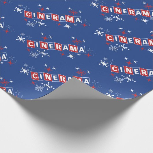 Cinerama (blau) - Packpapier (Ecke)