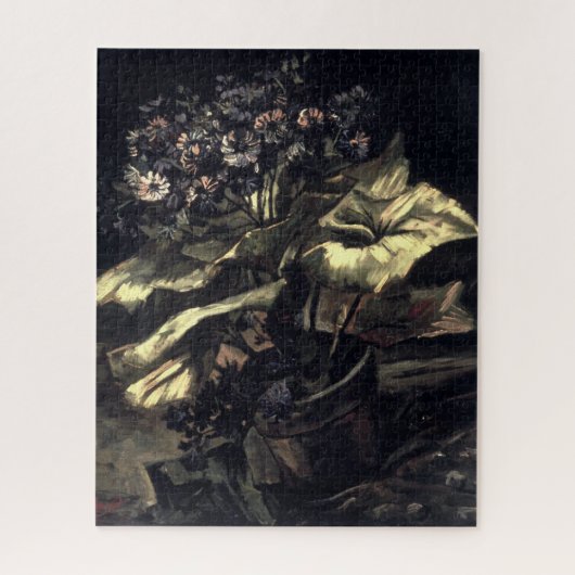 Cineraria in Blume Pot - Gogh Puzzle (Vertikal)