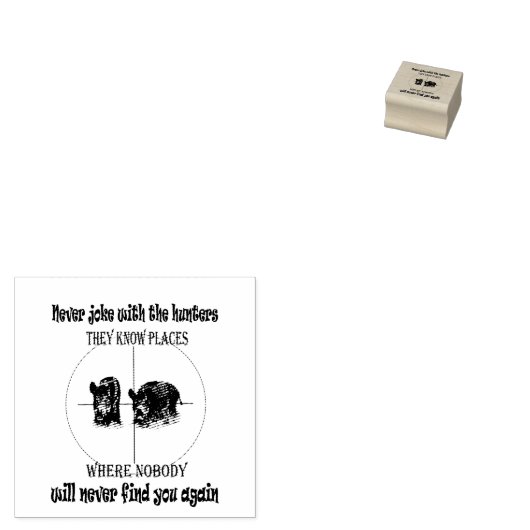 Cinghiali e caccia gummistempel (Stempel)