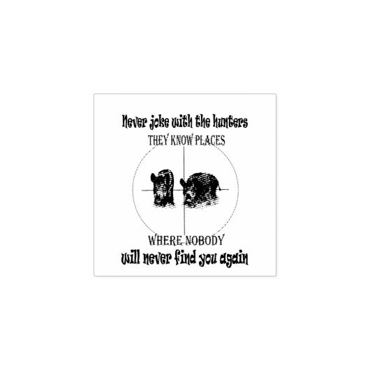 Cinghiali e caccia gummistempel (Prägung)