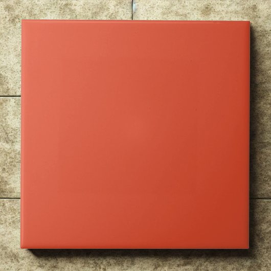 Cinnabar #e44d2e - hell, kühl, fiery Red-Orange Fliese