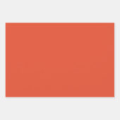 Cinnabar Solid Color | Classic | elegant Geschenkpapier Set (Vorderseite 2)