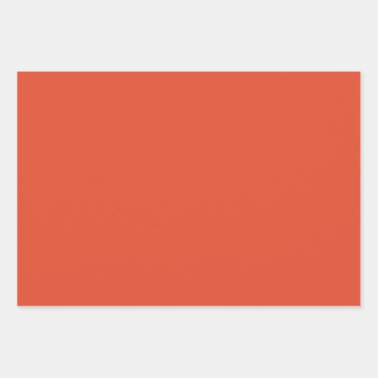 Cinnabar Solid Color | Classic | elegant Geschenkpapier Set (Vorderseite)