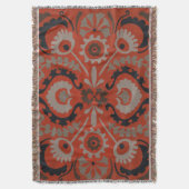 Cinnabar Suzani I Decke (Vorderseite Vertikal)