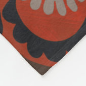 Cinnabar Suzani I Fleecedecke (Ecke)