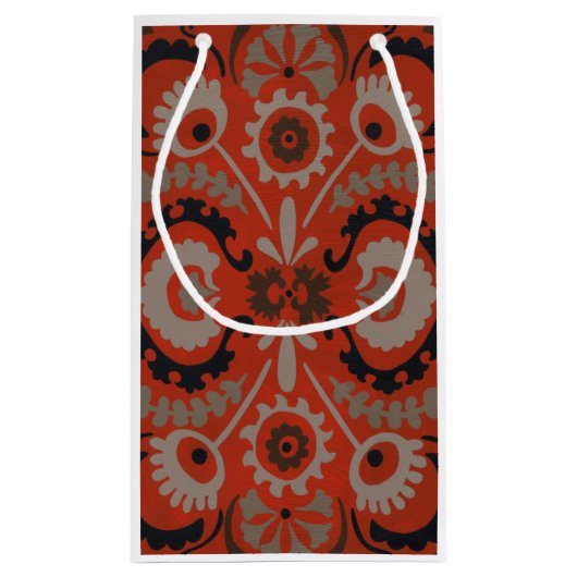 Cinnabar Suzani I Kleine Geschenktüte (Rückseite)