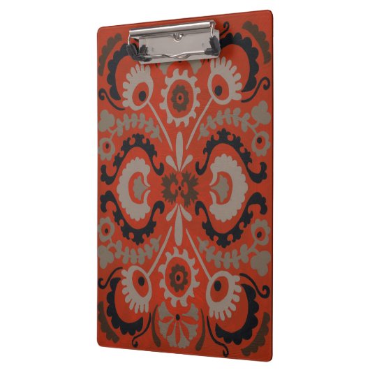 Cinnabar Suzani I Klemmbrett (Links)