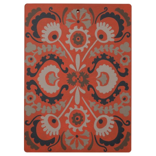Cinnabar Suzani I Klemmbrett (Rückseite)