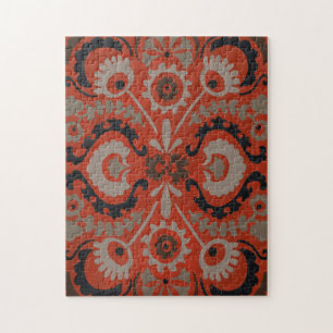 Cinnabar Suzani I Puzzle