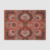 Cinnabar Suzani I Seidenpapier (Vorderseite)