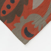 Cinnabar Suzani II Fleecedecke (Ecke)