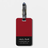 Cinnabar Suzani II Gepäckanhänger (Rückseite vertikal)