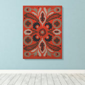 Cinnabar Suzani II Leinwanddruck (Insitu (Holzboden))