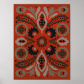 Cinnabar Suzani II Poster (Vorne)