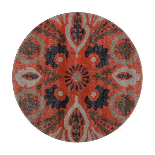 Cinnabar Suzani II Schneidebrett (Vorderseite)