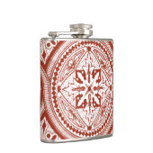 Cinnabar Woodblock IV Flachmann (Rechts)