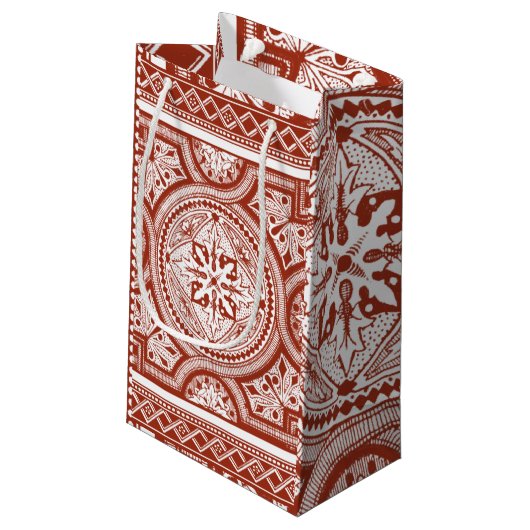 Cinnabar Woodblock IV Kleine Geschenktüte (Rückseite Schrägansicht)