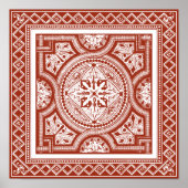 Cinnabar Woodblock IV Poster (Vorne)