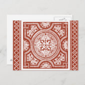 Cinnabar Woodblock IV Postkarte (Vorne/Hinten)