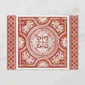 Cinnabar Woodblock IV Postkarte (Vorderseite)