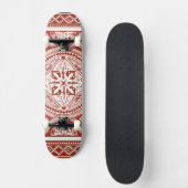 Cinnabar Woodblock IV Skateboard (Vorderseite)