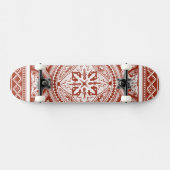 Cinnabar Woodblock IV Skateboard (Horizontal)