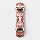 Cinnabar Woodblock IV Skateboard (Vorderseite)