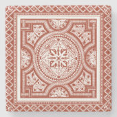 Cinnabar Woodblock IV Steinuntersetzer (Vorderseite)