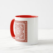 Cinnabar Woodblock IV Tasse (Vorderseite Links)