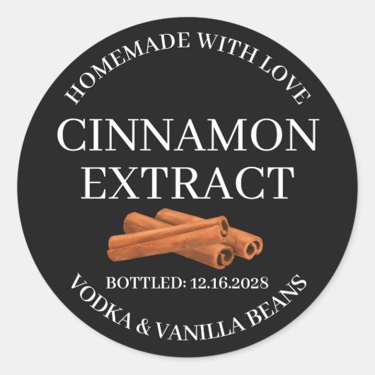 Cinnamo Extract Modern Label Sticker ZVEG_101_01rd (Vorderseite)