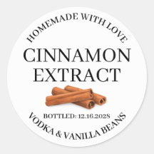 Cinnamo Extract Modern Label Sticker ZVEG_101_01rd